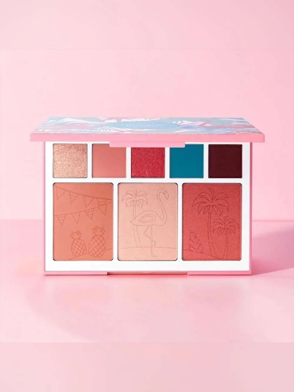 🦩JOAH🦩8-in-1 Flamingo Garden Eye & Cheek Palette/NIP
